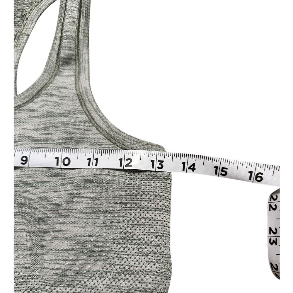 Lululemon Swiftly Tech Racerback Tank Top Heathered Green Size 4 - Picture 5 of 6